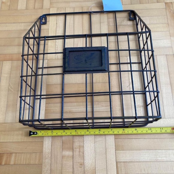 NWT Urban Outfitters Wall magazine & book rack storage grid metal shelve decor - Picture 3 of 10